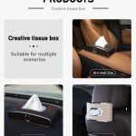 3 in 1 Tissue Box with Clock & Number Plate