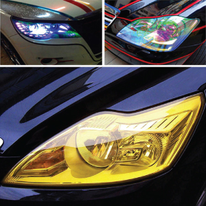 Car Headlight Shiny Translucent Change Color Film Sticker